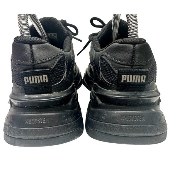 Puma RS Fast 382060-01 Black Running Shoes Sneakers Size 5C - Picture 4 of 8